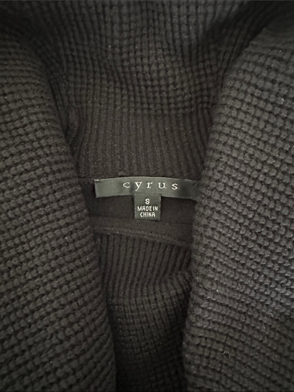 Cyrus Black Cowl Neck Sweater - Picture 2 of 4